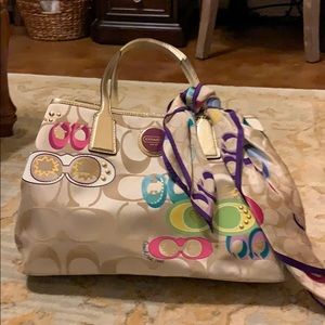 EUC Coach purse and wristlet